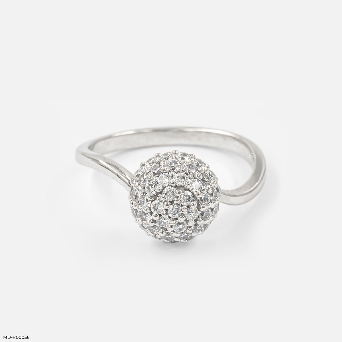 Dome Cluster Diamond Rings