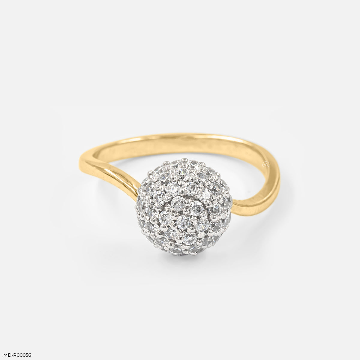 Dome Cluster Diamond Rings