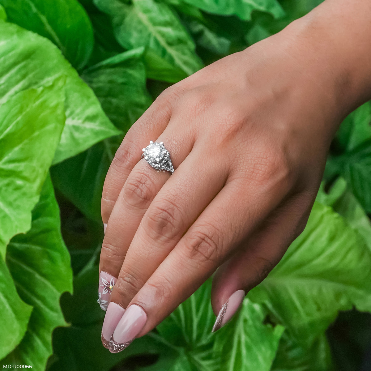 2.5 Carat Round Infinity Whirl Ring