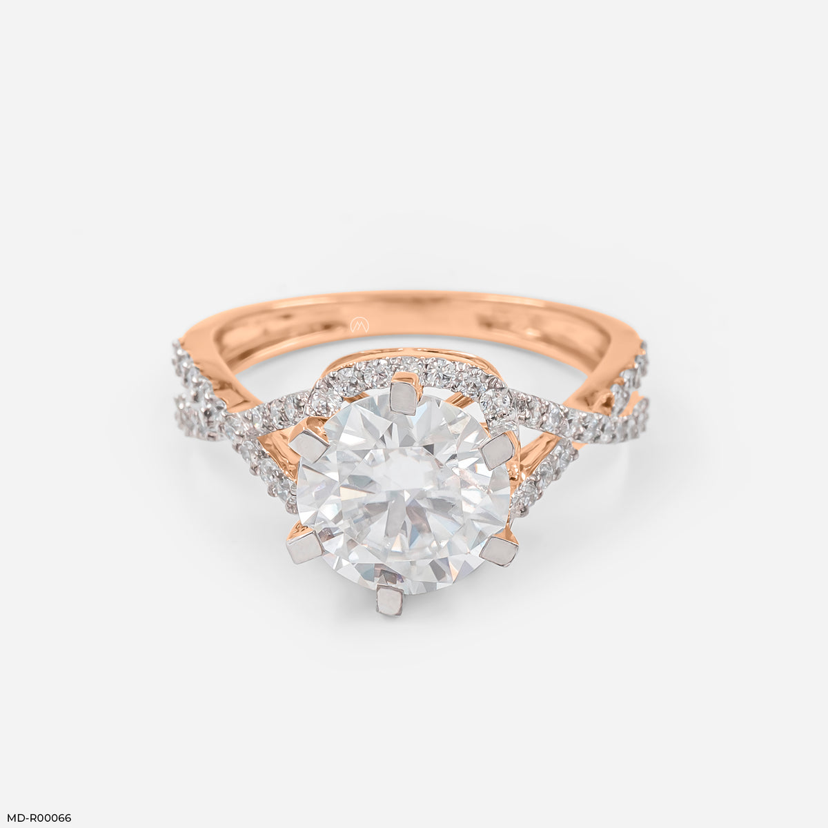 2.5 Carat Round Infinity Whirl Ring