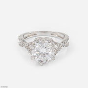 2.5 Carat Round Infinity Whirl Ring