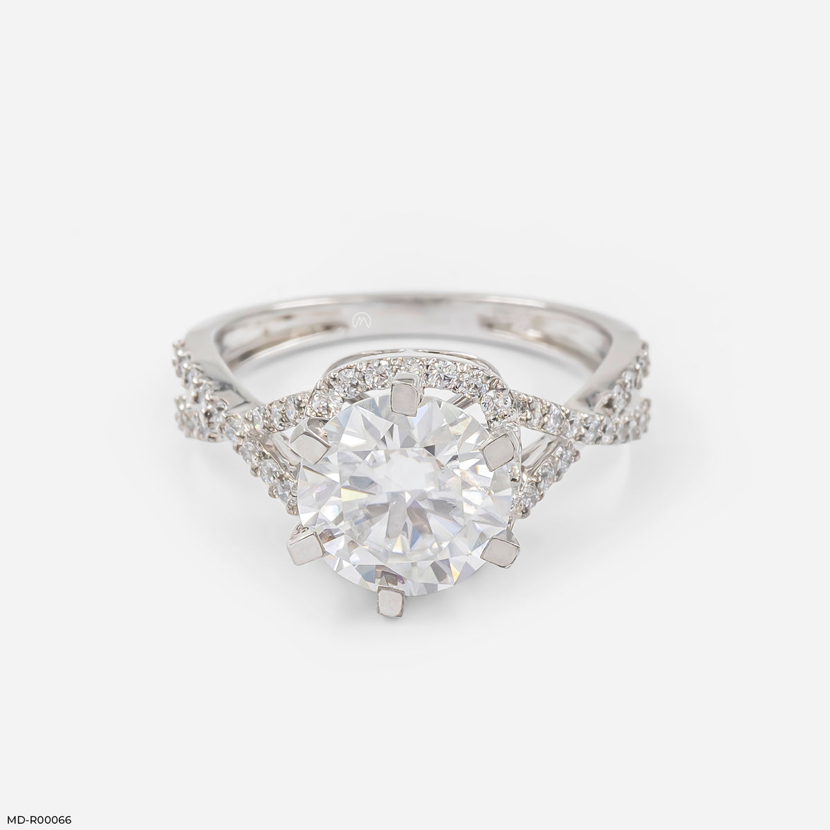 2.5 Carat Round Infinity Whirl Ring