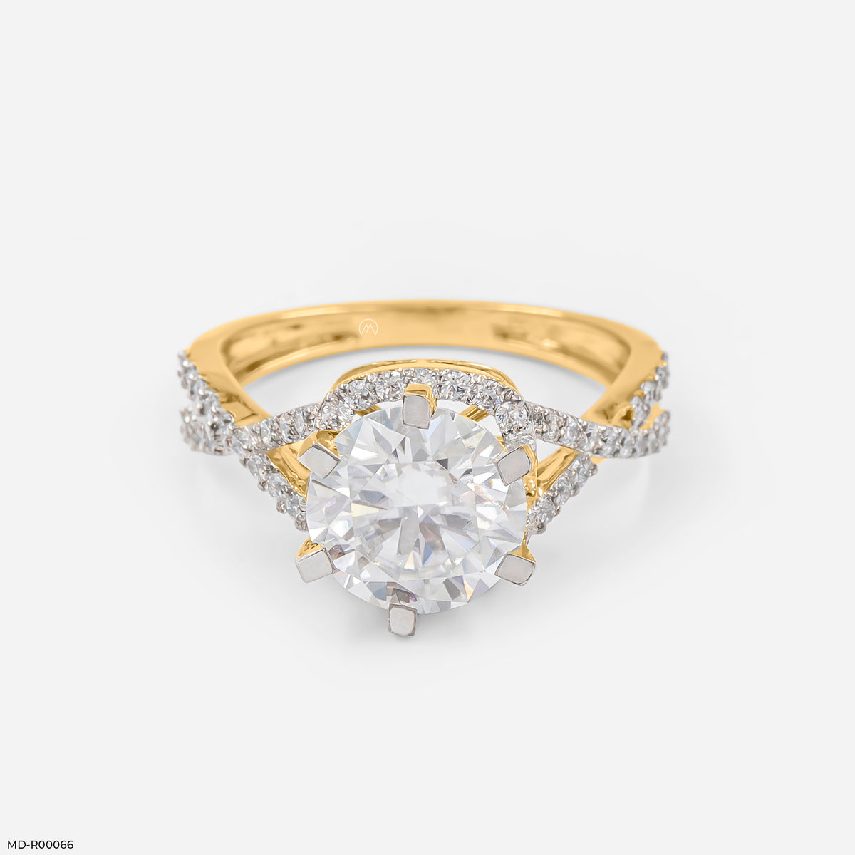 2.5 Carat Round Infinity Whirl Ring
