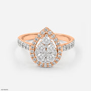 Pear Engagement  Diamond Rings