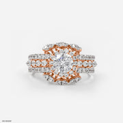 0.75 Carat Round Solitaire Halo Ring
