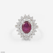 1.5 Carat Crimson Lab Diamond Ring