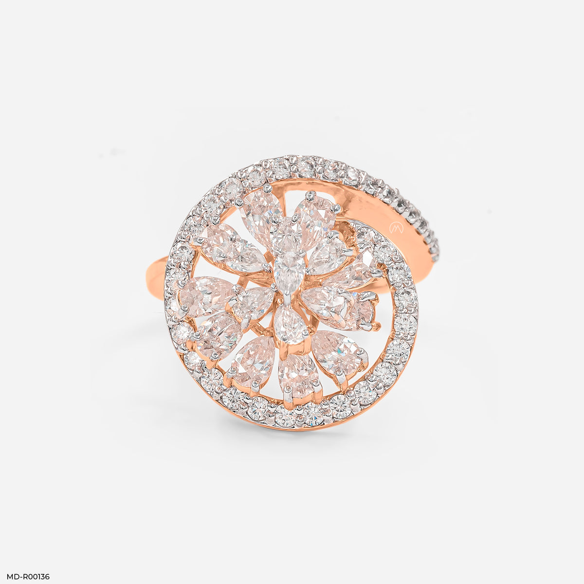 Touch of Petal Diamond Ring