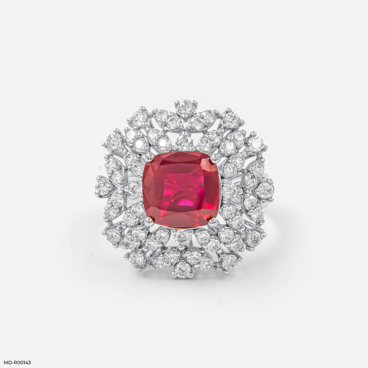 Princess Ruby Diamond Ring