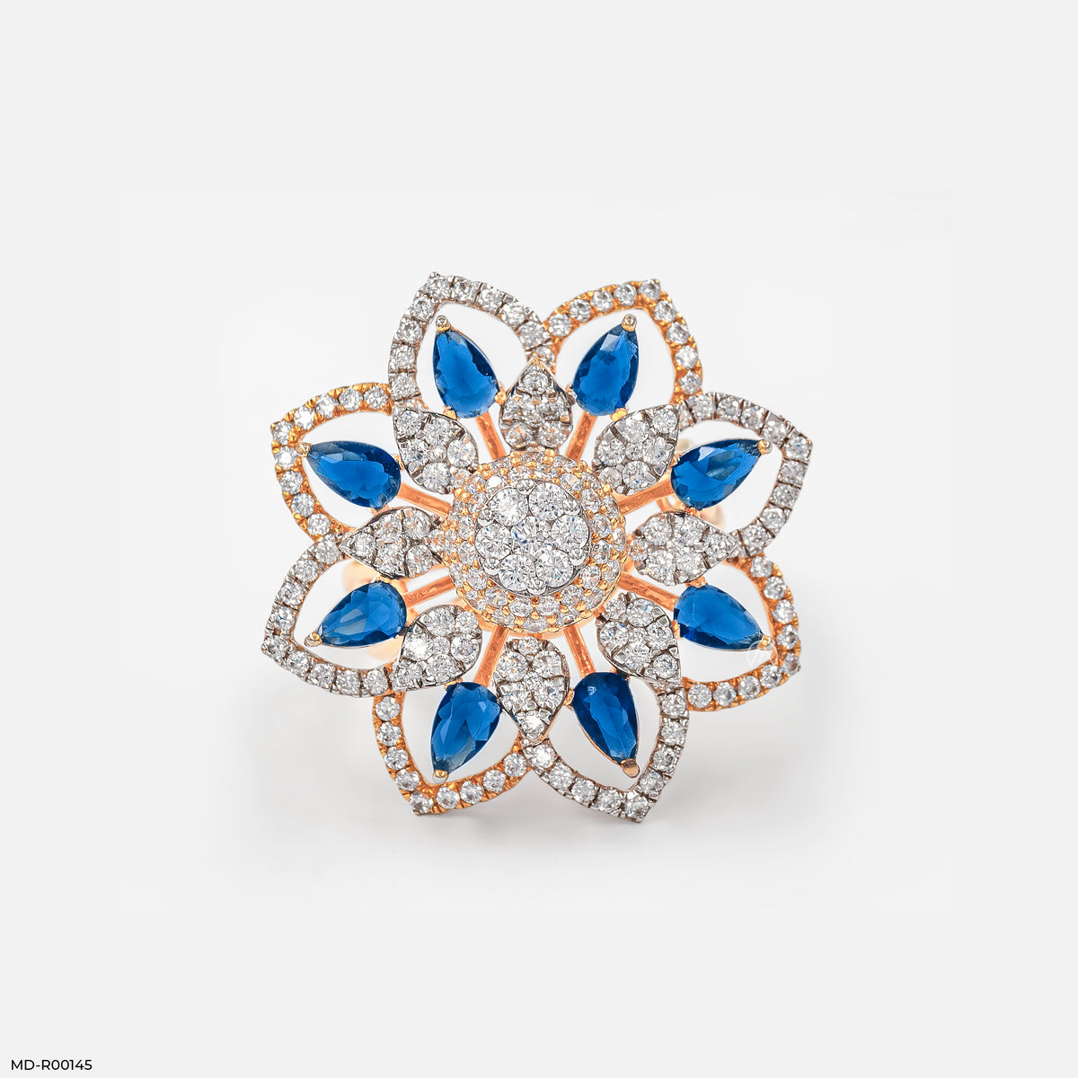 Ornate Rosette Cocktail Ring