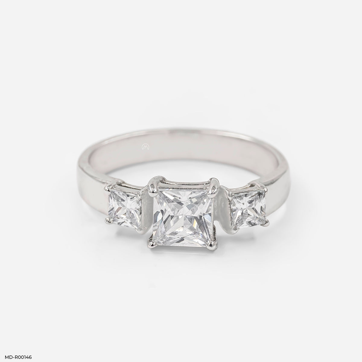 Three Stone Princess Diamond Ring