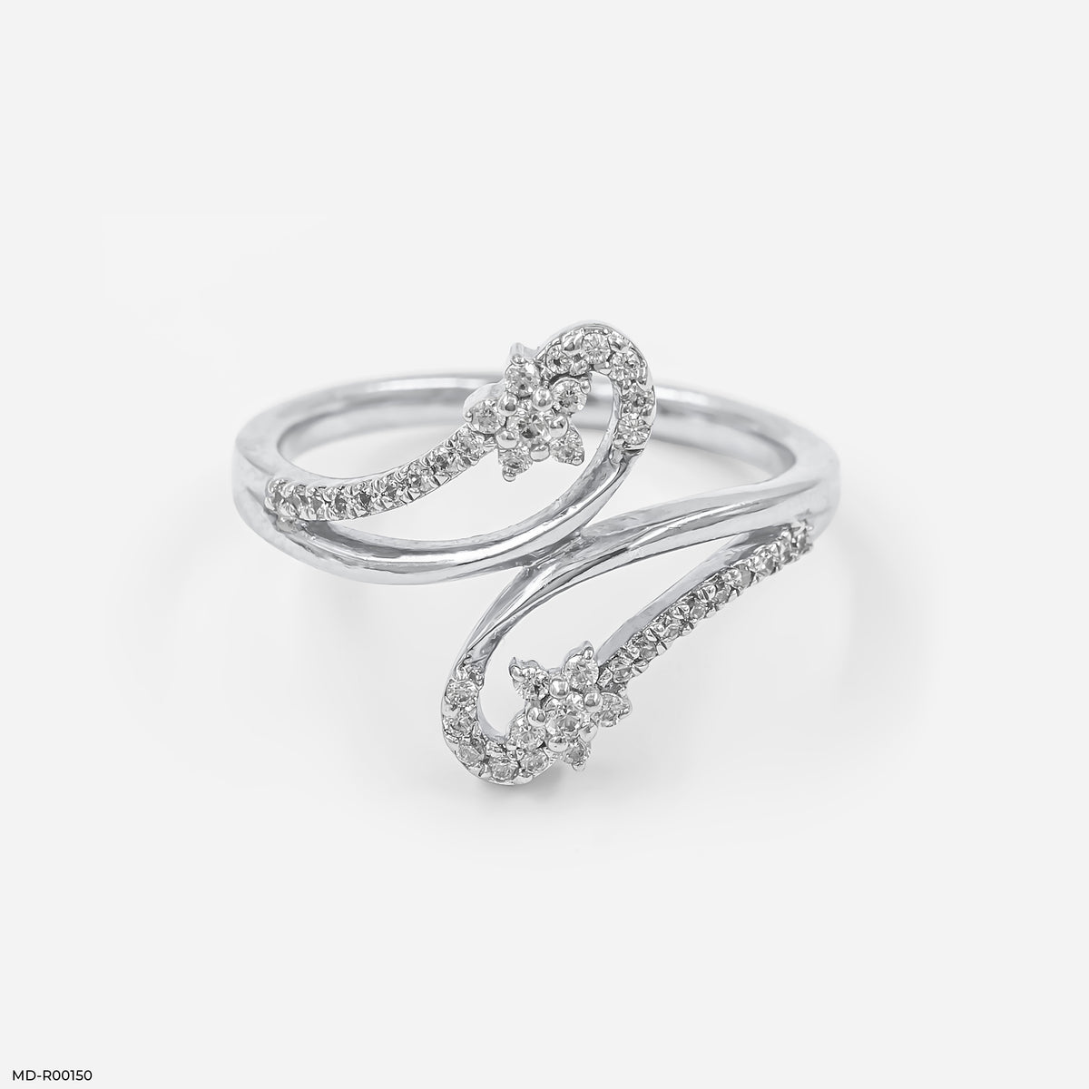 Entwined Diamond Wrap Rings