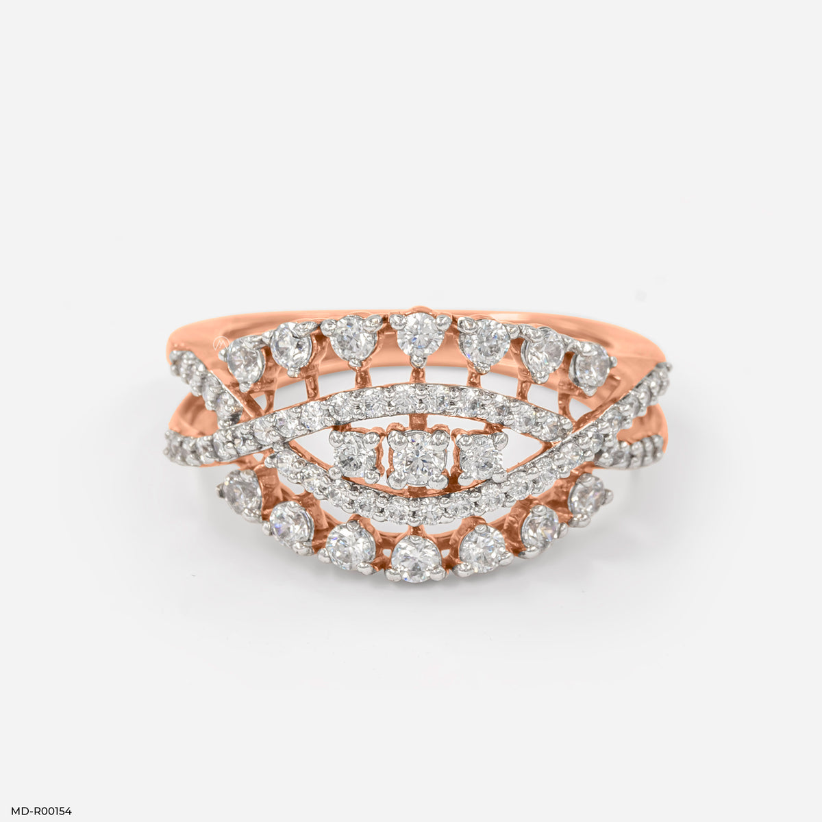 Nature Inspired Round Diamond Ring