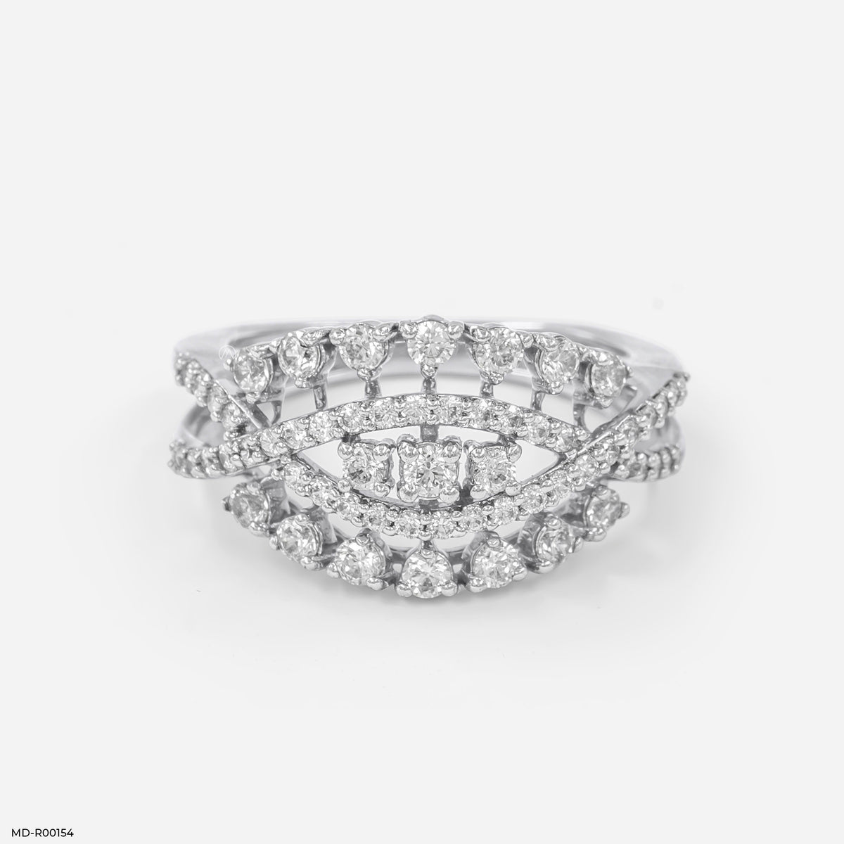 Nature Inspired Round Diamond Ring
