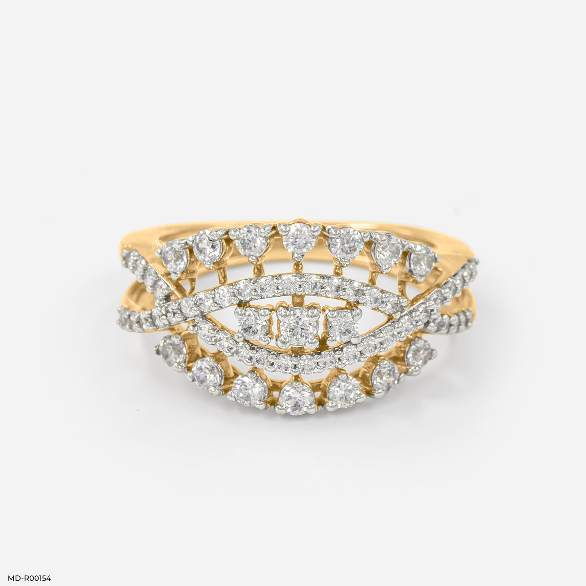 Nature Inspired Round Diamond Ring