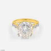 5 Carat Oval Shape Solitaire Ring