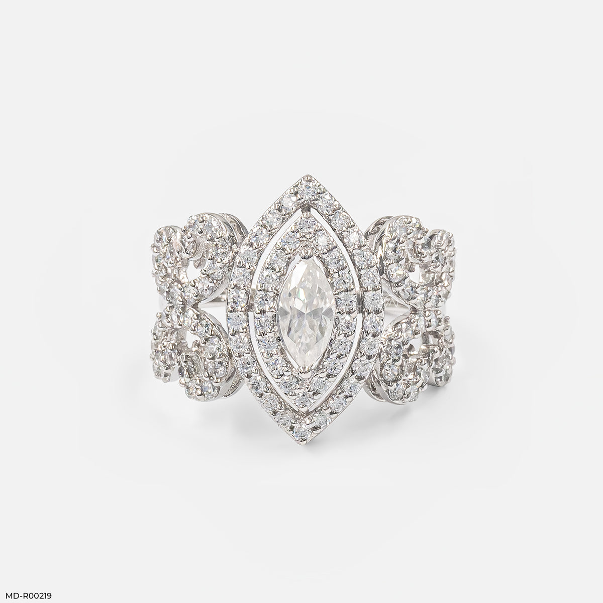 Zoraya dual halo Diamond Ring