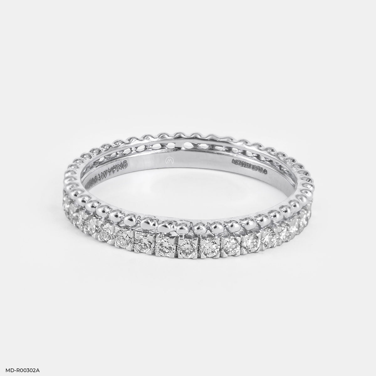0.35 Carat Dainty Eternity Lab Diamond Ring
