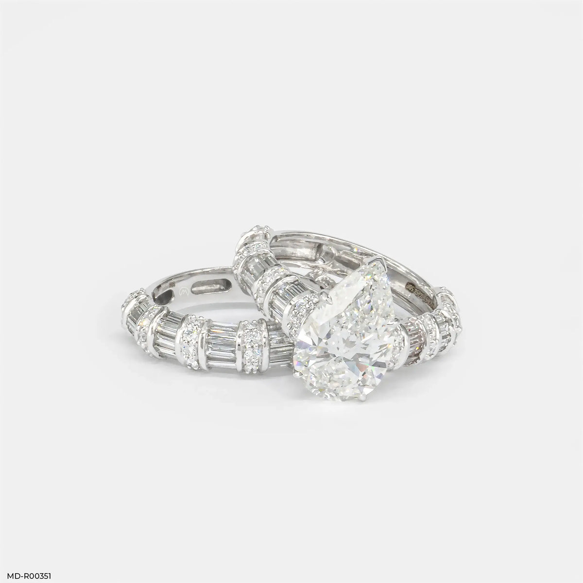 Empire Pear Solitaire Diamond Ring