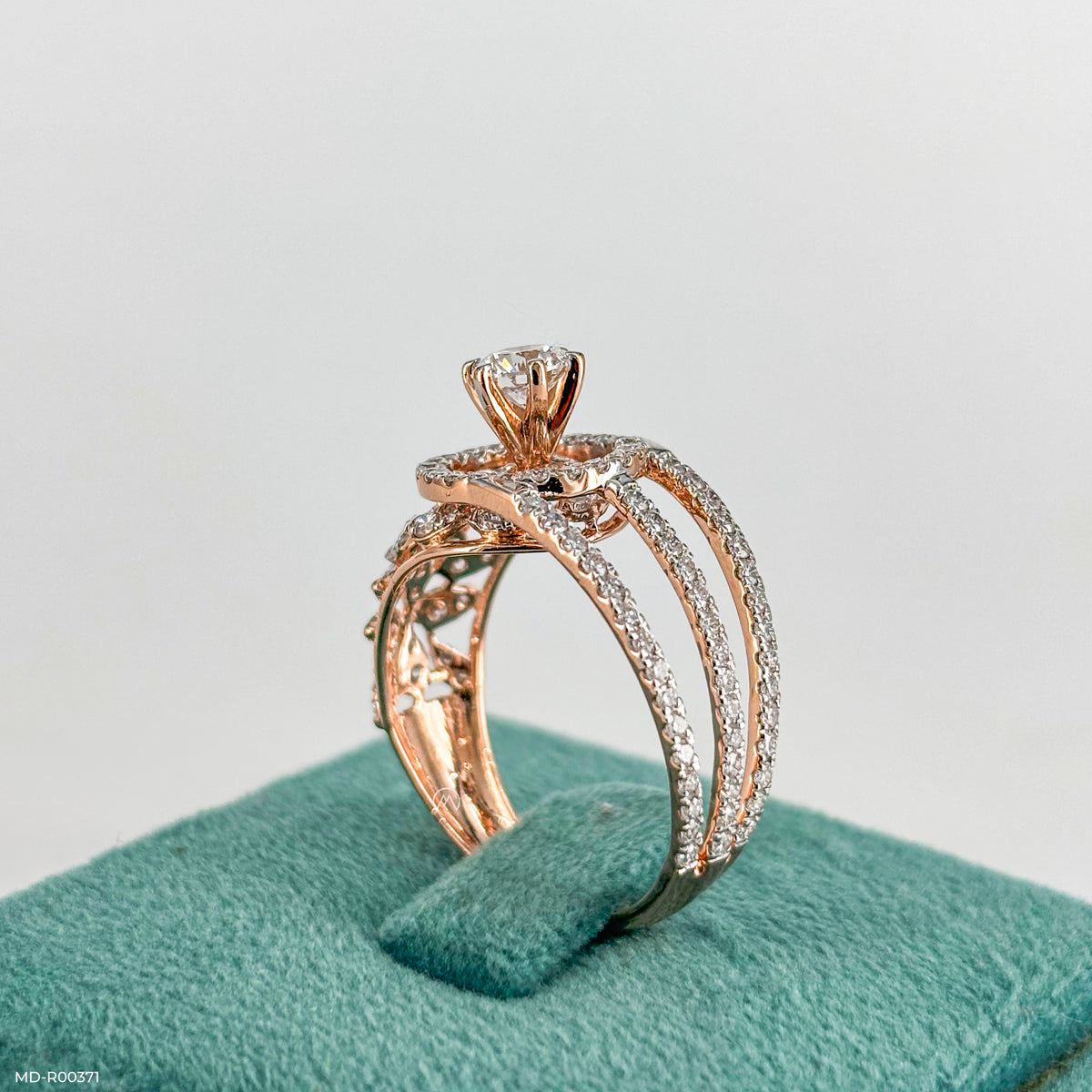 1.75 Carat Floral Cocktail Lab Diamond Ring