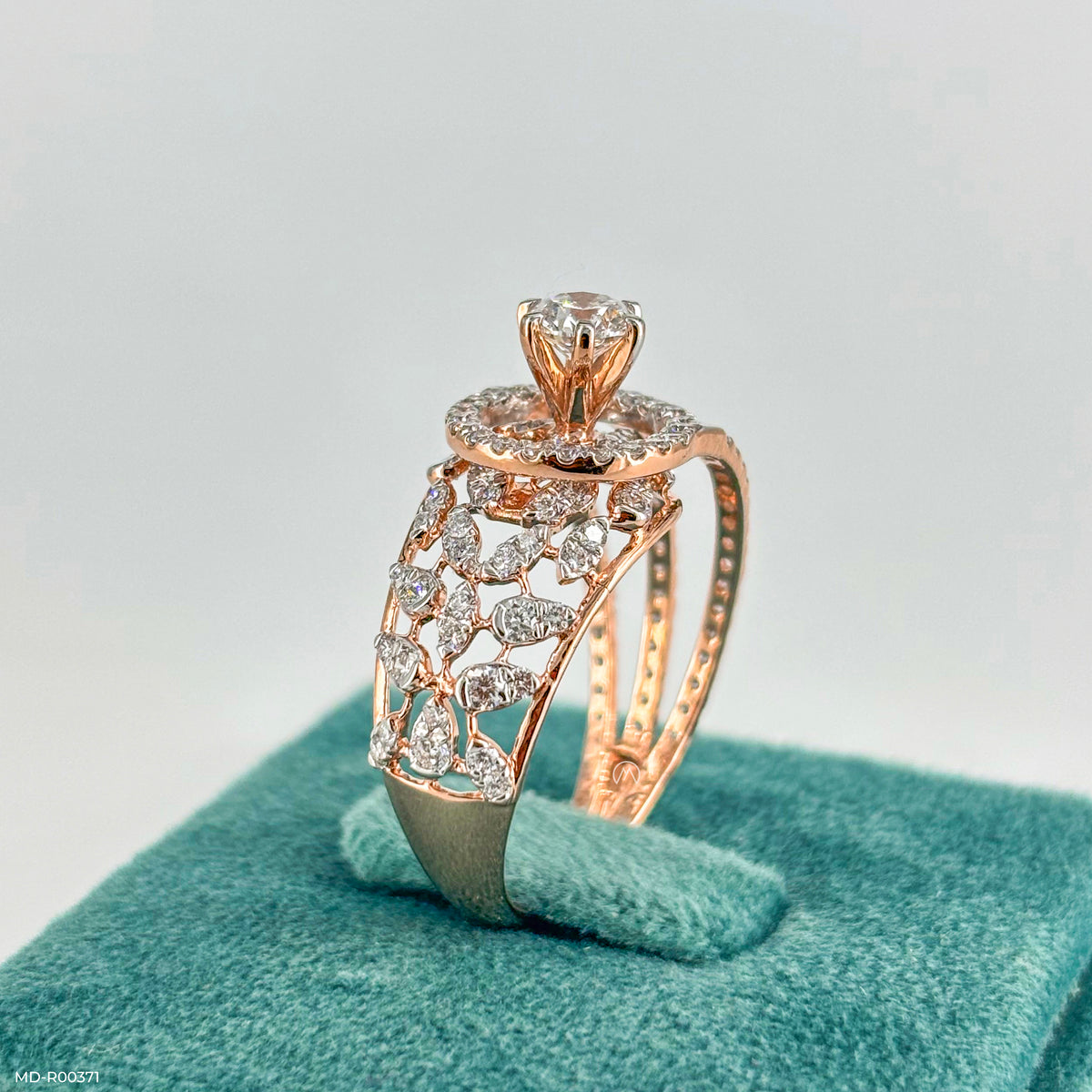 1.75 Carat Floral Cocktail Lab Diamond Ring