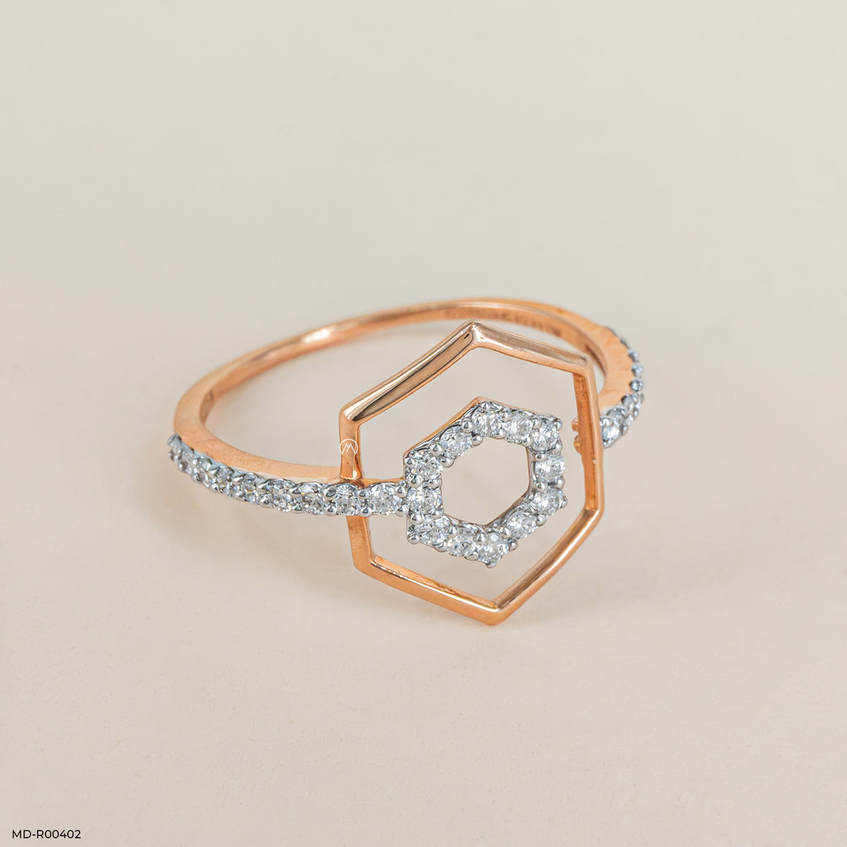 0.25 Carat Hexagon Perfection Diamond Ring