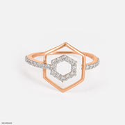 0.25 Carat Hexagon Perfection Diamond Ring