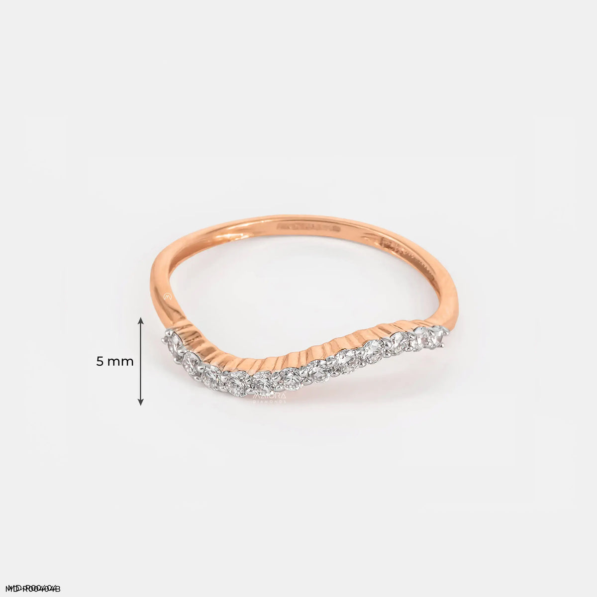 0.20 Carat Wavey Lab Diamond Ring