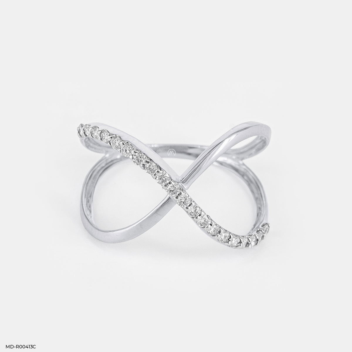 0.20 Carat Infinity Kiss Lab Diamond Crossover Ring