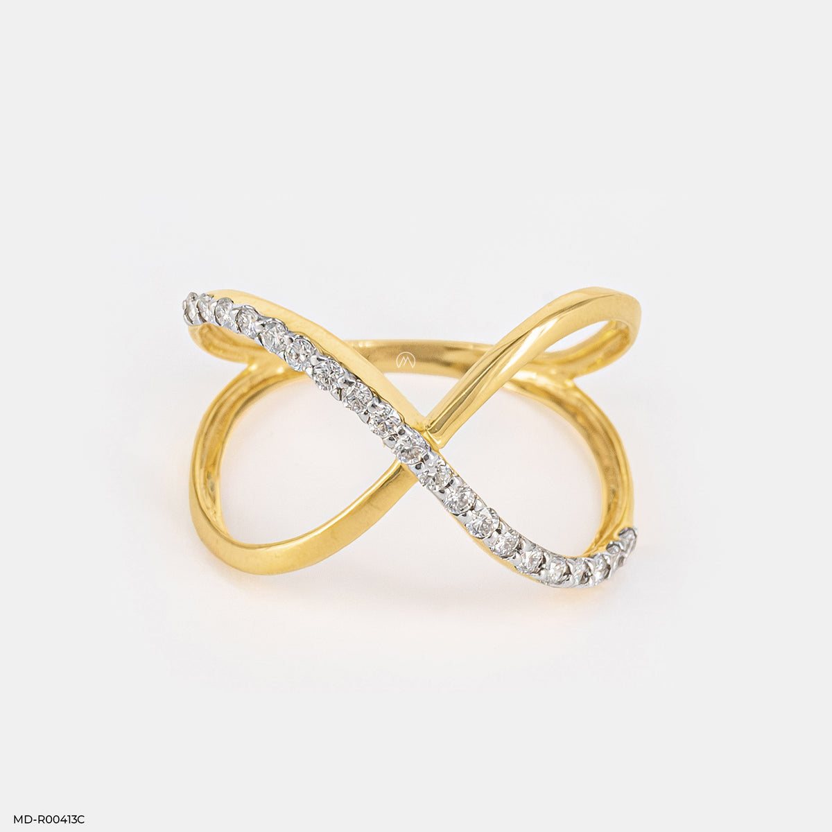 0.20 Carat Infinity Kiss Lab Diamond Crossover Ring