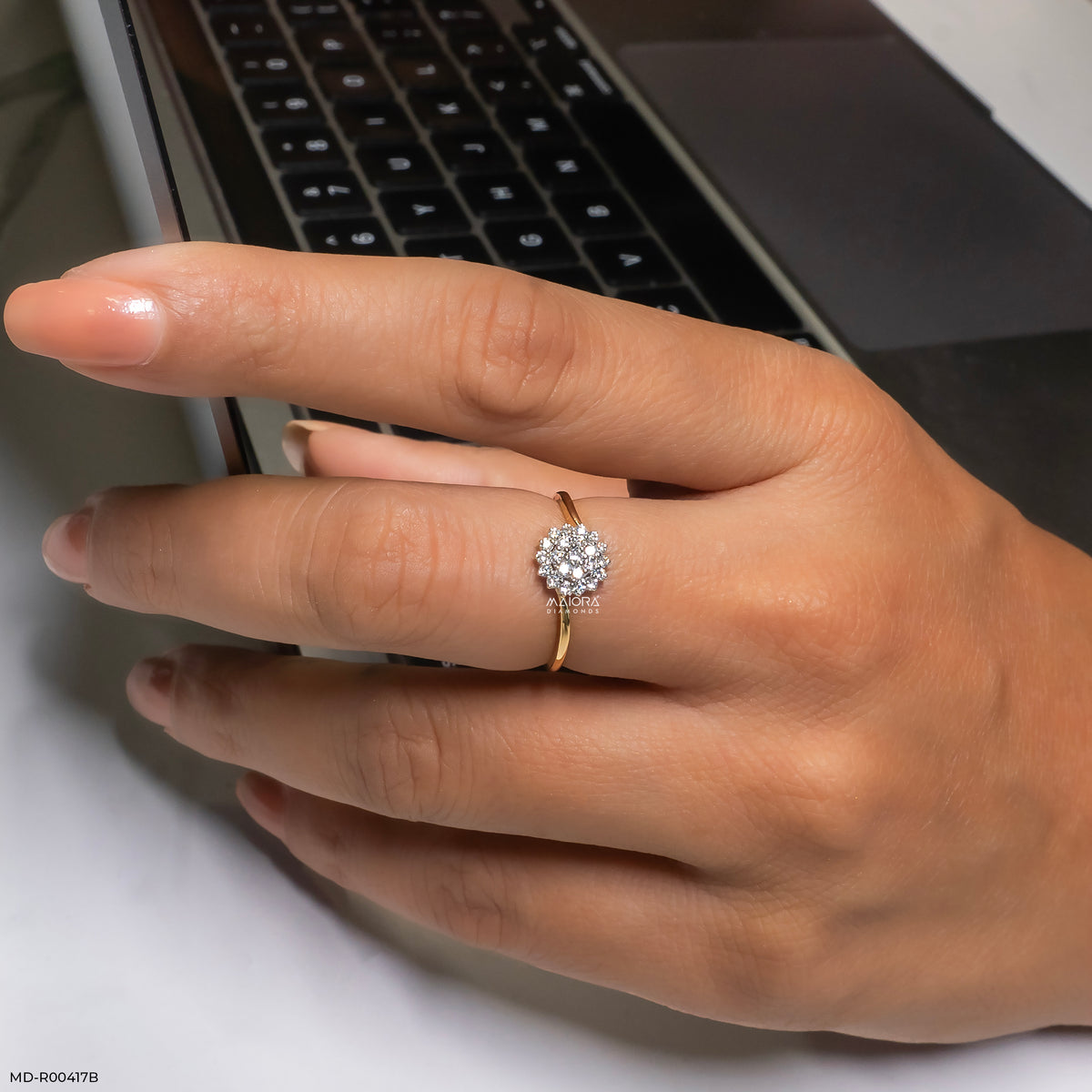 0.20 Carat Blossom Lab Diamond ring