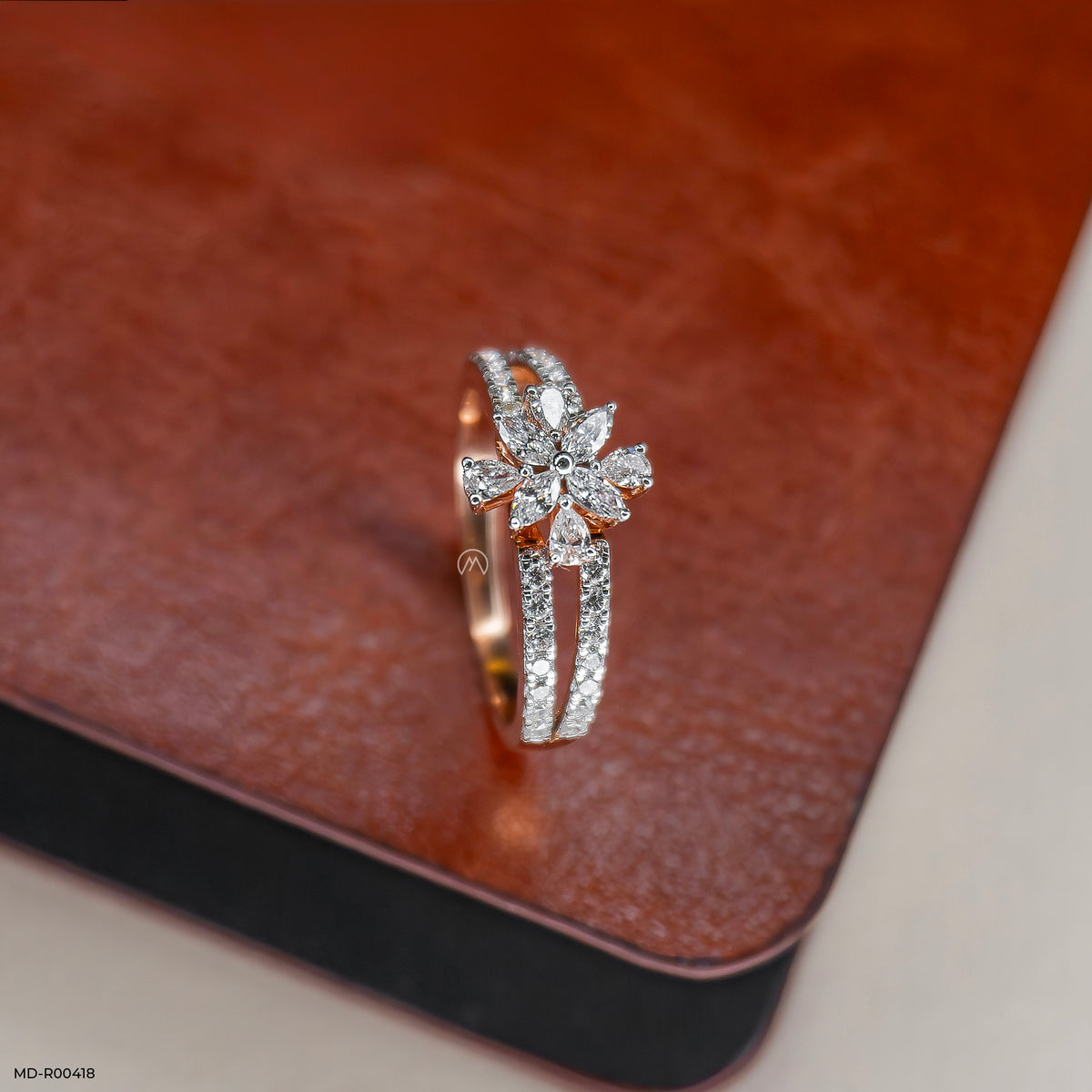 0.65 Carat Blazing Starburst Lab Diamond Ring