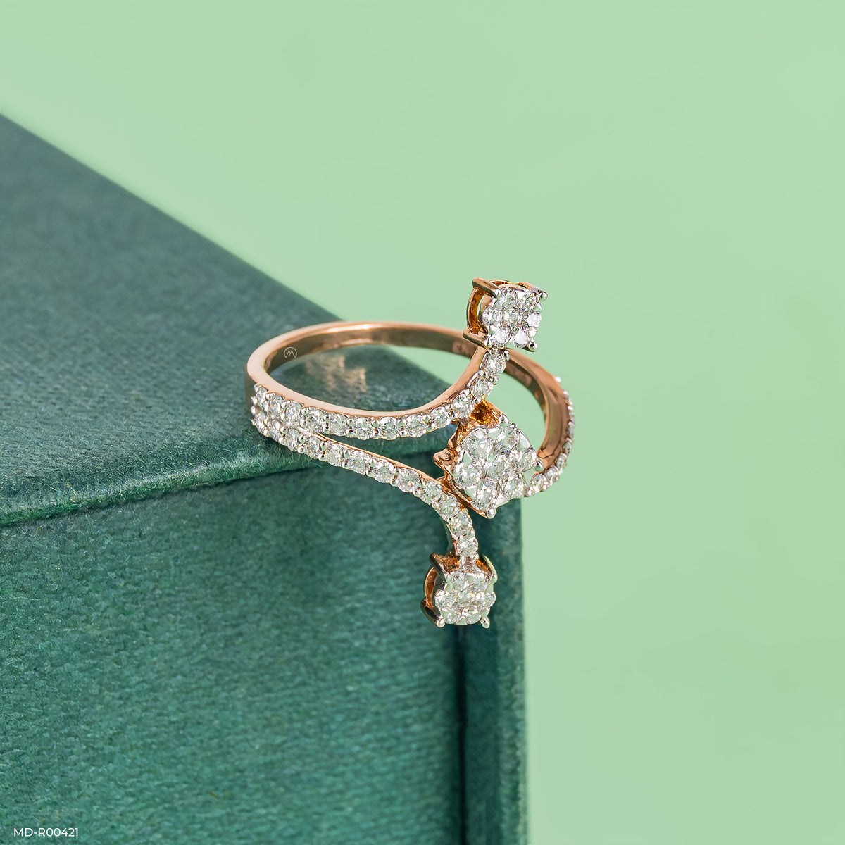 0.5 Carat Sparkling Sphere Lab Diamond Ring