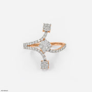 0.5 Carat Sparkling Sphere Lab Diamond Ring