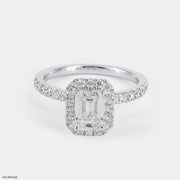 1 Carat Classic Solitaire Emerald Rings