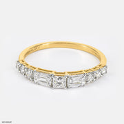 Swirling Lines Diamond Rings