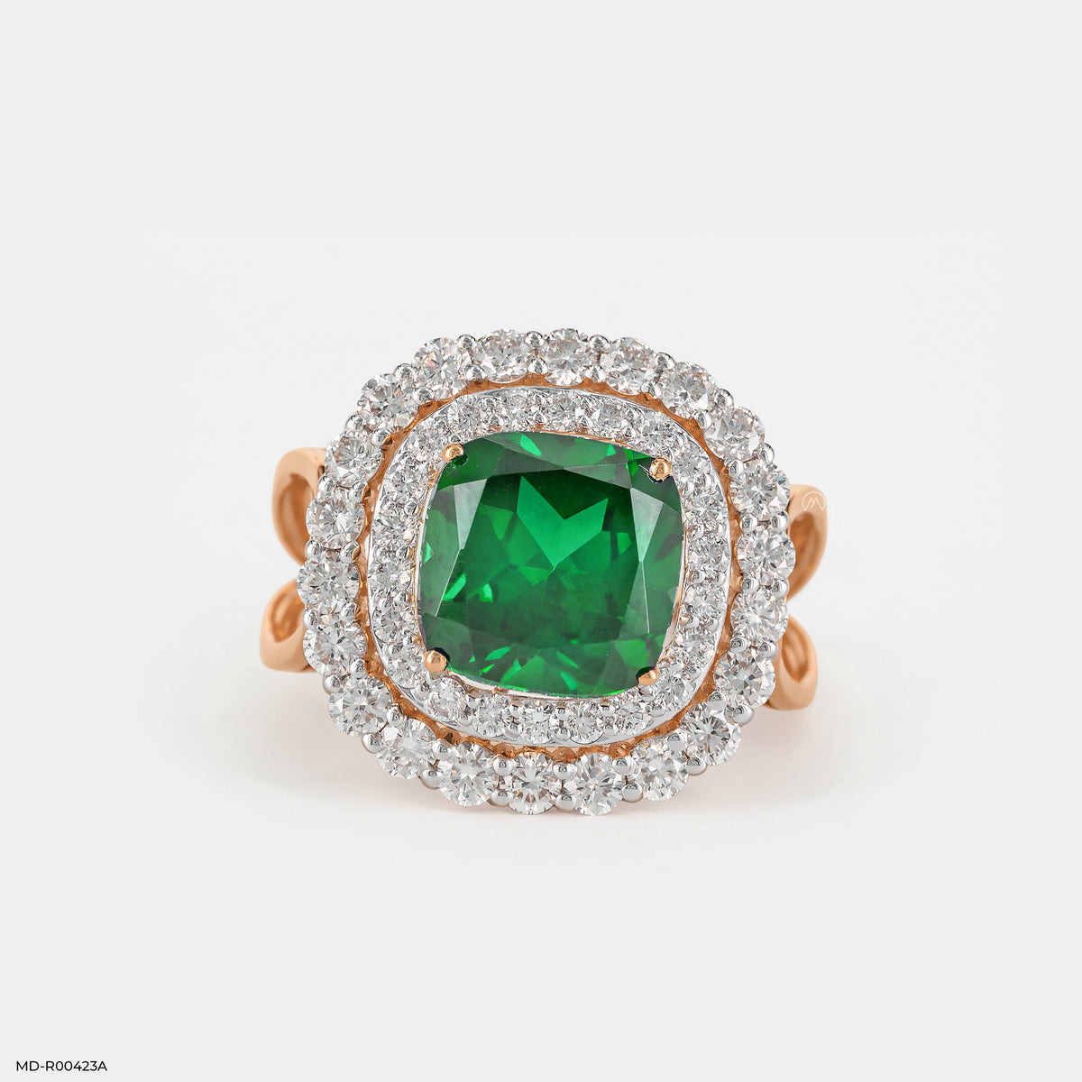 1 Carat Regal Clover Lab Diamond Ring