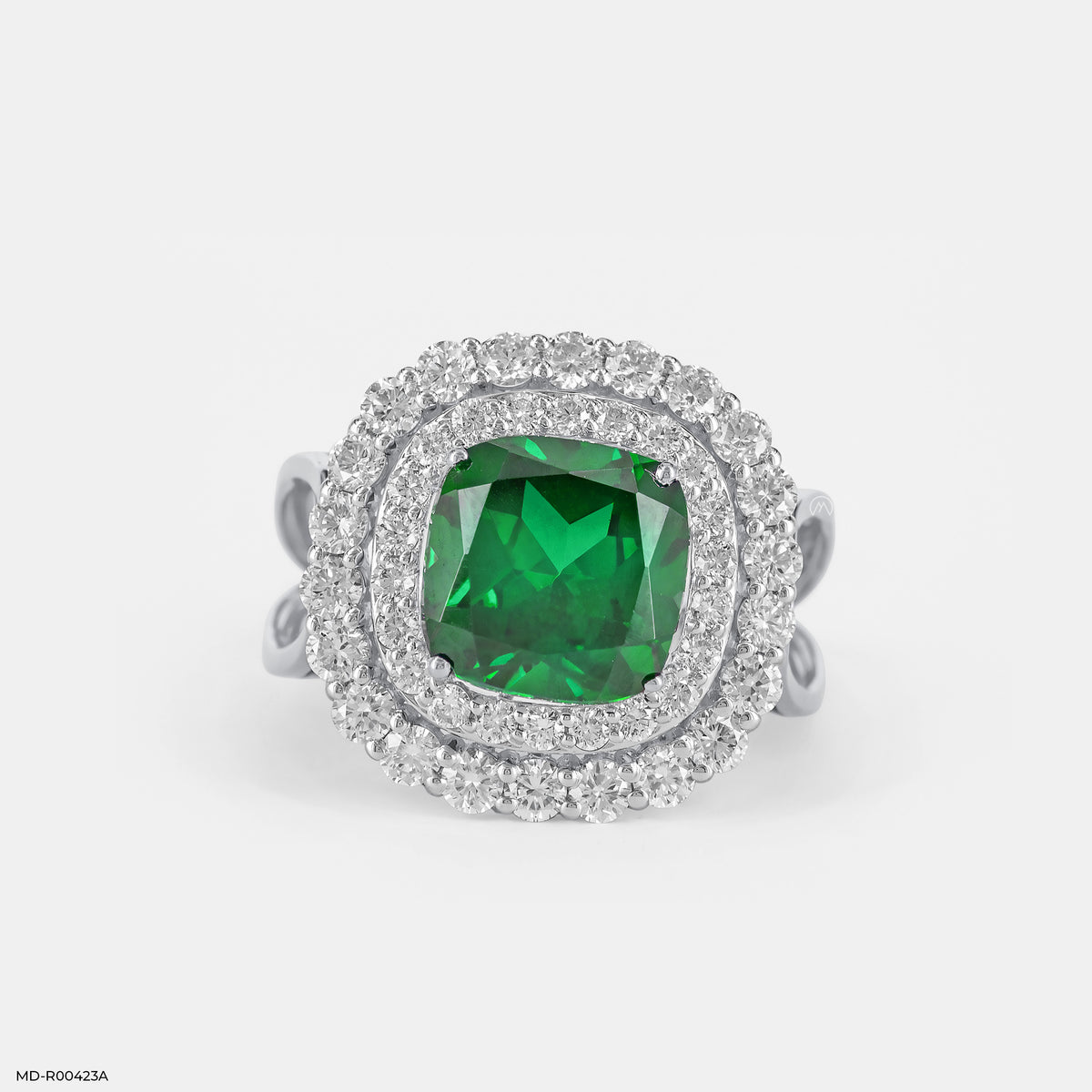 1 Carat Regal Clover Lab Diamond Ring