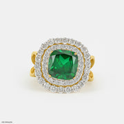1 Carat Regal Clover Lab Diamond Ring