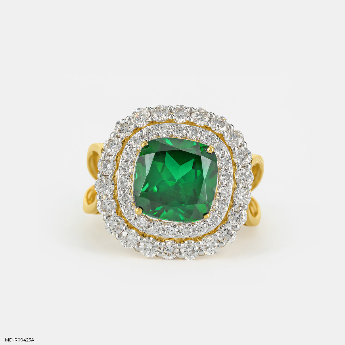1 Carat Regal Clover Lab Diamond Ring