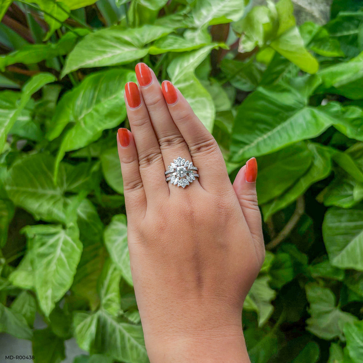 The Imperial Marquise Halo Set Ring
