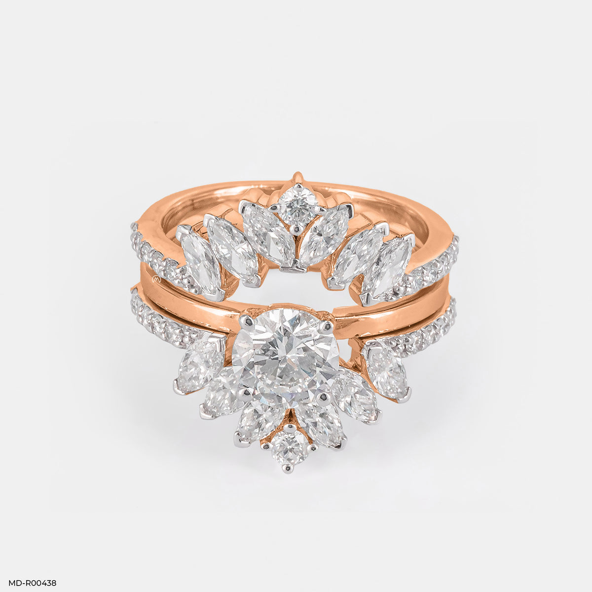 The Imperial Marquise Halo Set Ring