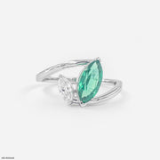 0.15 Carat Imperial Leaf Lab Diamond Ring