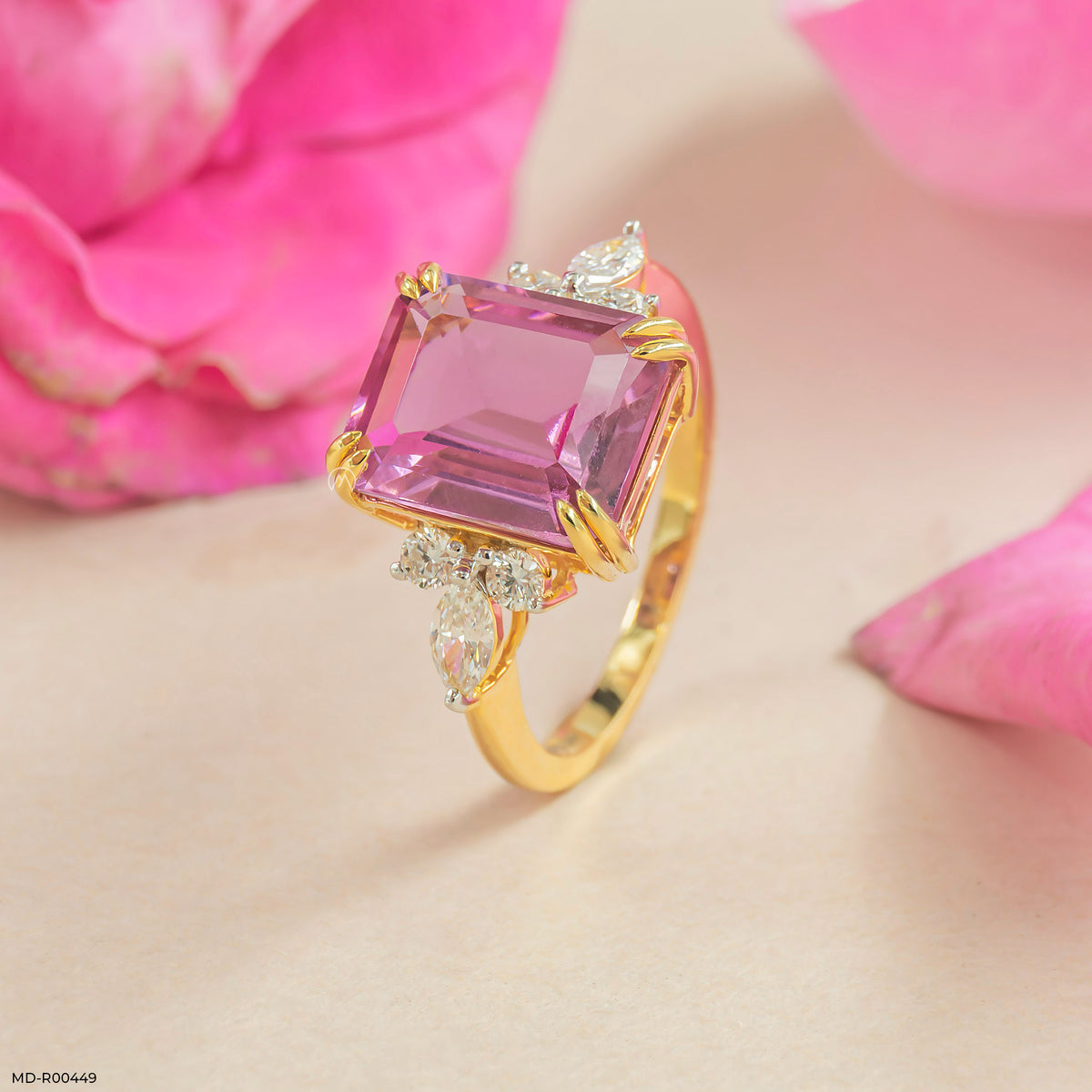 0.35 Carat Ruby Ember Diamond Rings