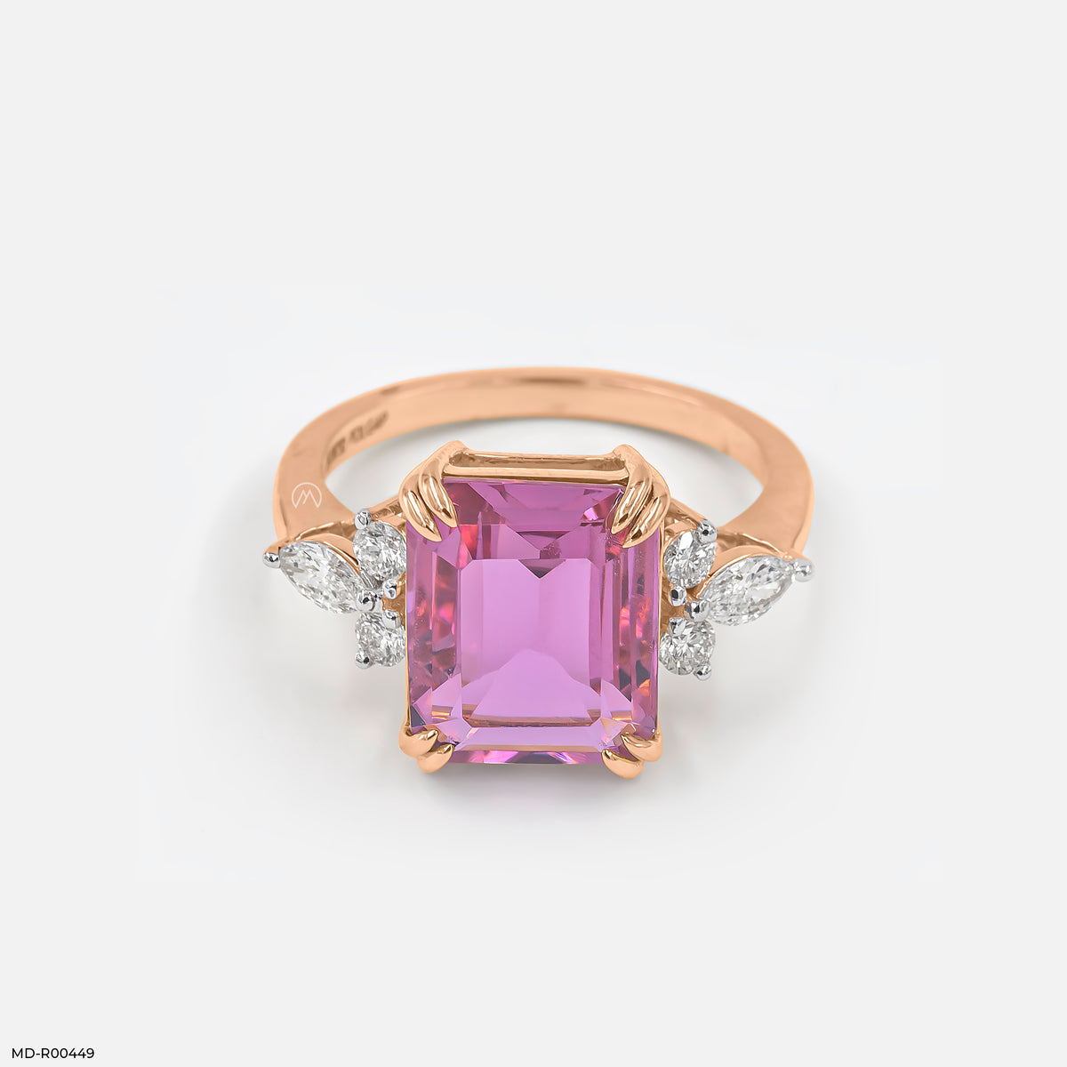 0.35 Carat Ruby Ember Diamond Rings
