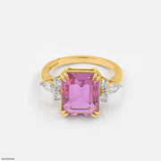0.35 Carat Ruby Ember Diamond Rings