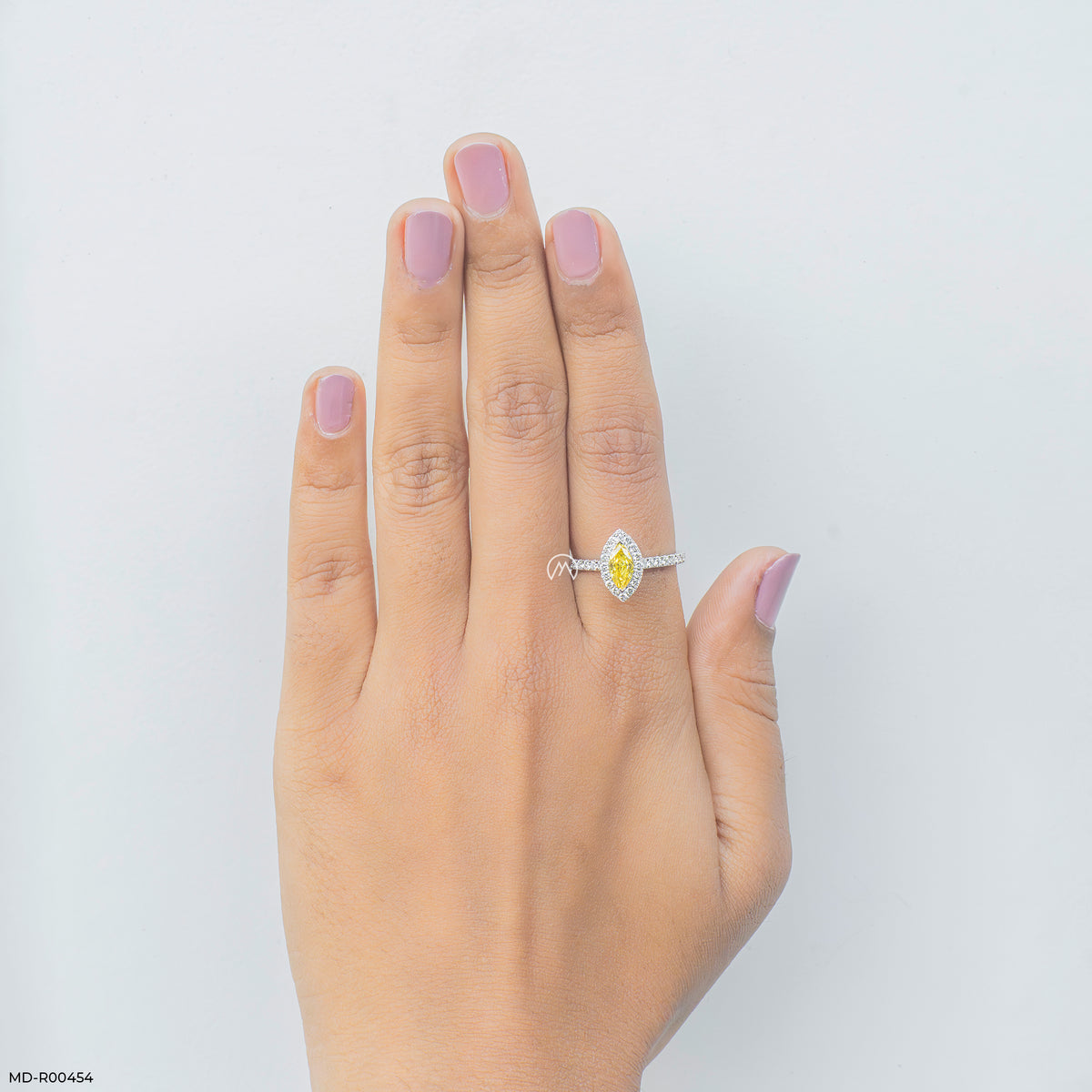 1 Carat Golden Spire Halo Lab Diamond Ring