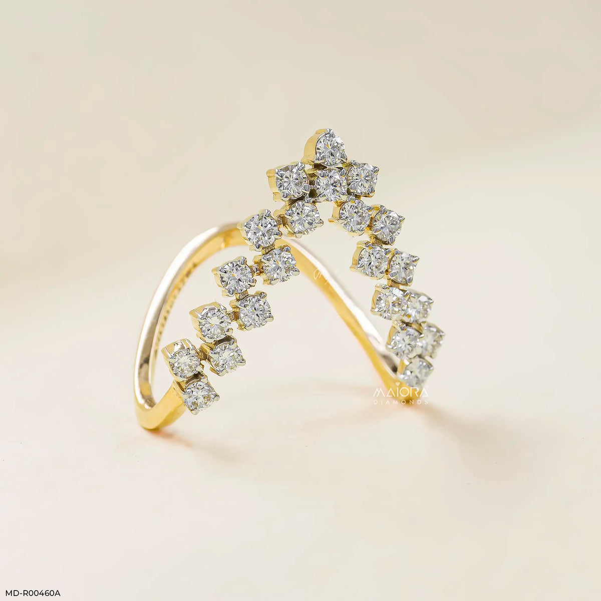 0.75 Carat V Lab Vanki Diamond Ring