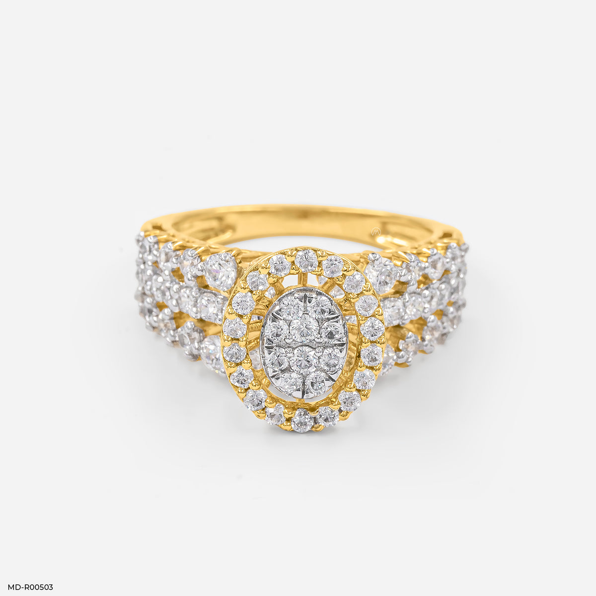 Clustered Elegance Diamond Ring