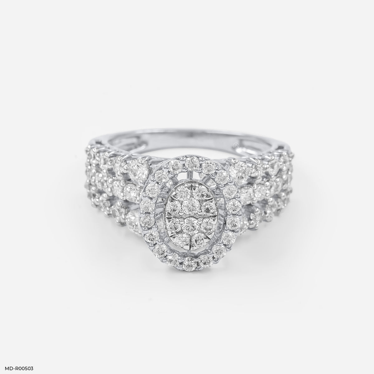 Clustered Elegance Diamond Ring