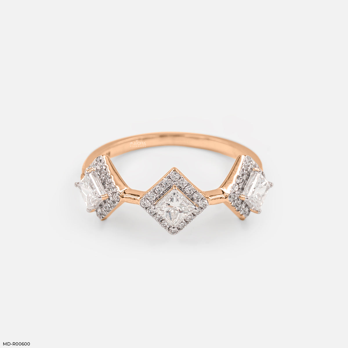 1 Carat Geometric Trilogy Lab Diamond Ring